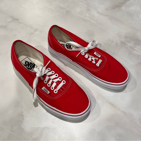 NEW Red Vans - Picture 1 of 4